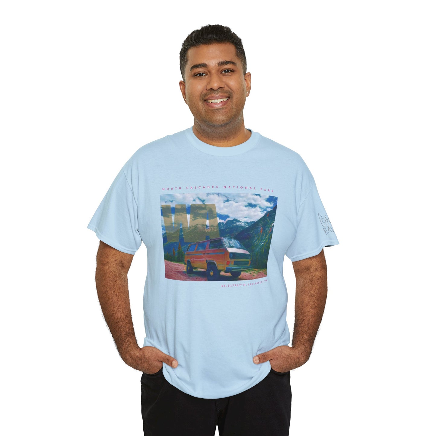 North Cascades National Park Adventure Tee - Unisex Heavy Cotton T-Shirt