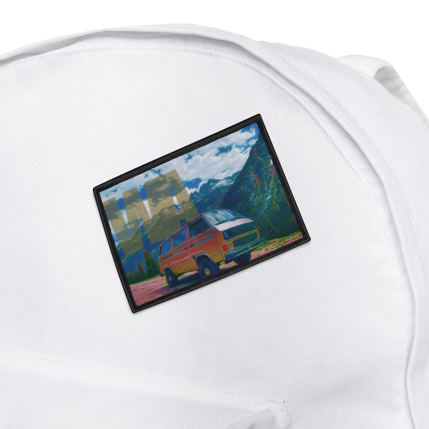 Van Life Patch — Iron-On Camper Van Mountain Adventure Patch