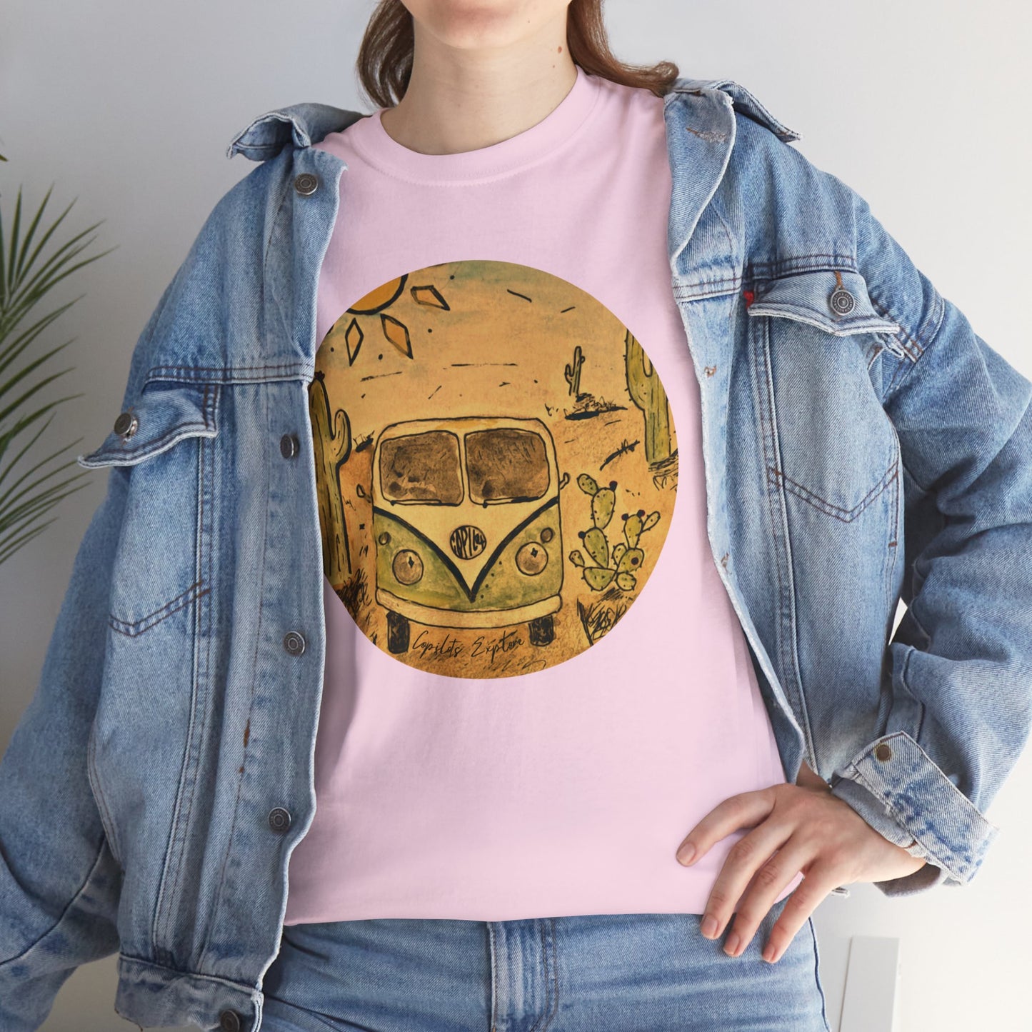 Vintage Volkswagen Bus T-Shirt - Classic Southwest Desert Adventure Design for VW Lovers