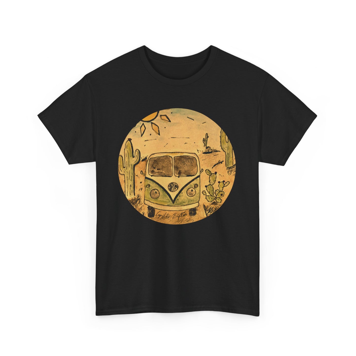 Vintage Volkswagen Bus T-Shirt - Classic Southwest Desert Adventure Design for VW Lovers