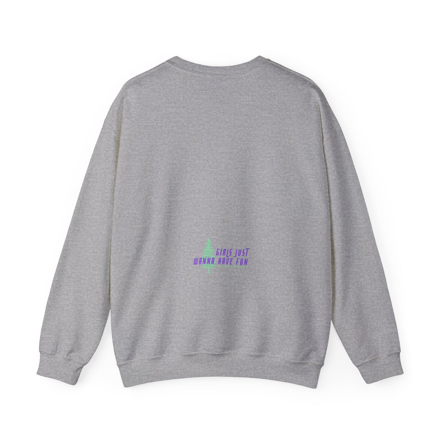 Female Snowboarder Crew Neck Sweatshirt Hoodie - Pink and Purple