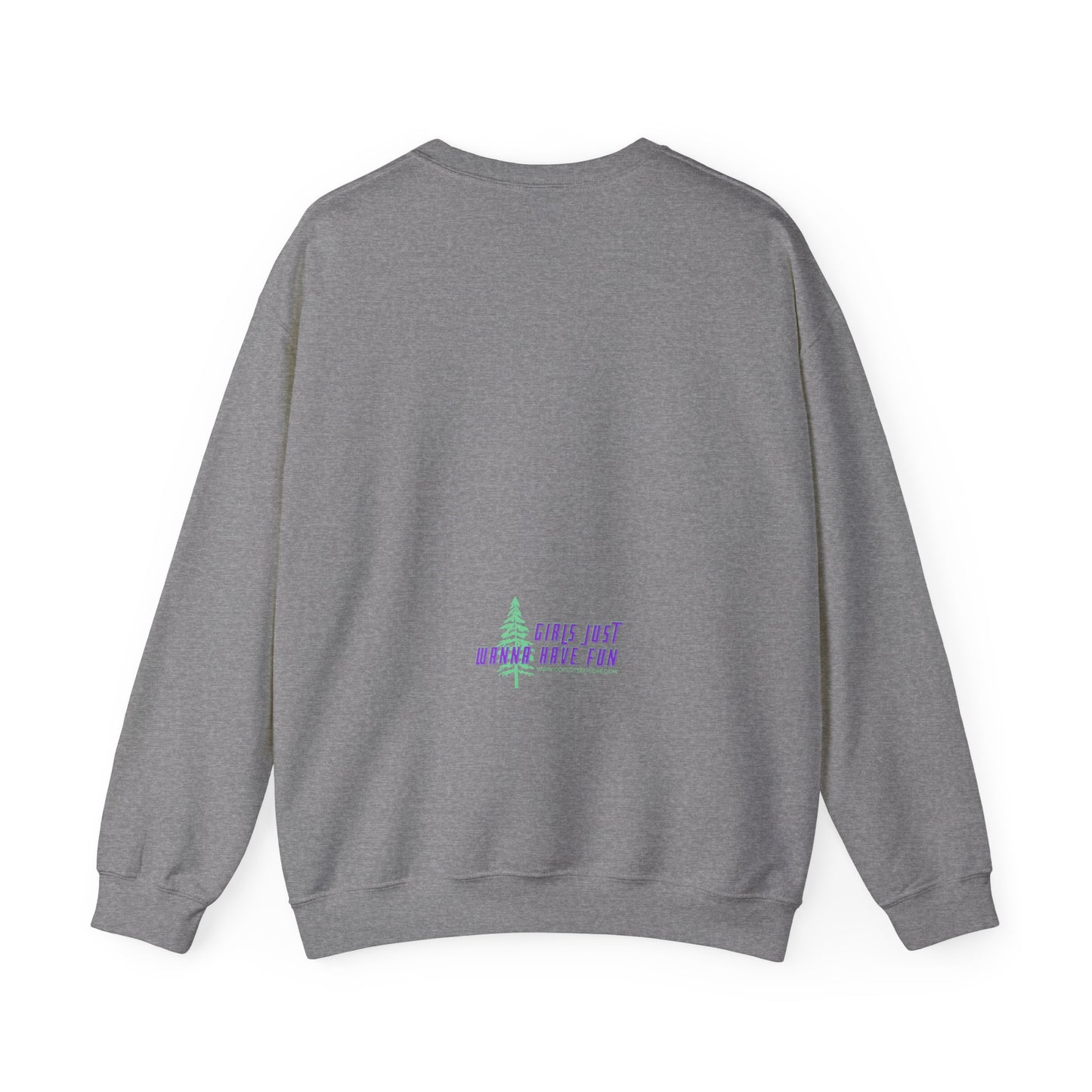Female Snowboarder Crew Neck Sweatshirt Hoodie - Pink and Blue