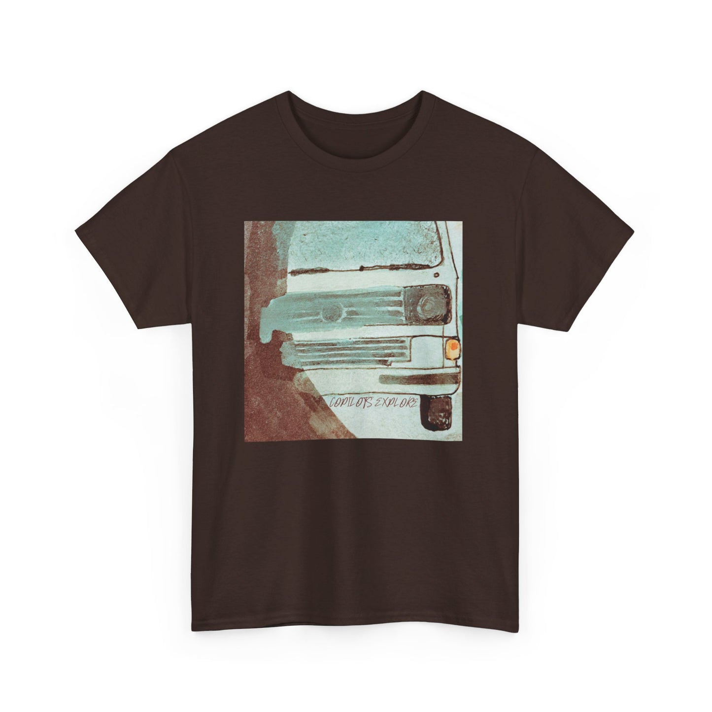 Edgy Natural Watercolor Volkswagen Vanagon Shirt