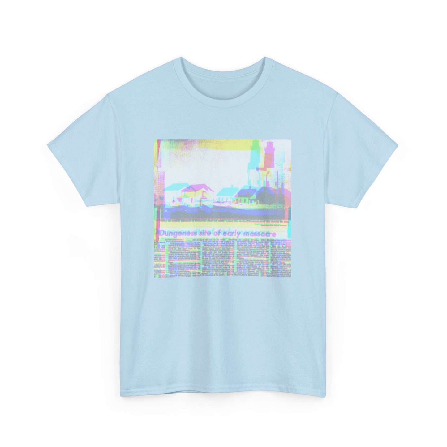 Distorted Newspaper Washington State T-Shirt