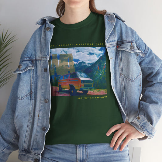 North Cascades National Park Adventure Tee - Unisex Heavy Cotton T-Shirt