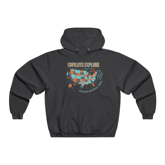 Copilots Explore National Parks Map Thick Hoodie