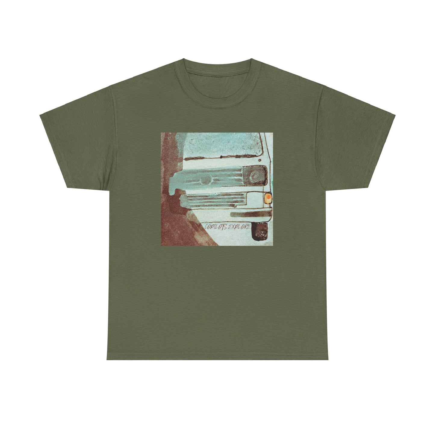 Edgy Natural Watercolor Volkswagen Vanagon Shirt