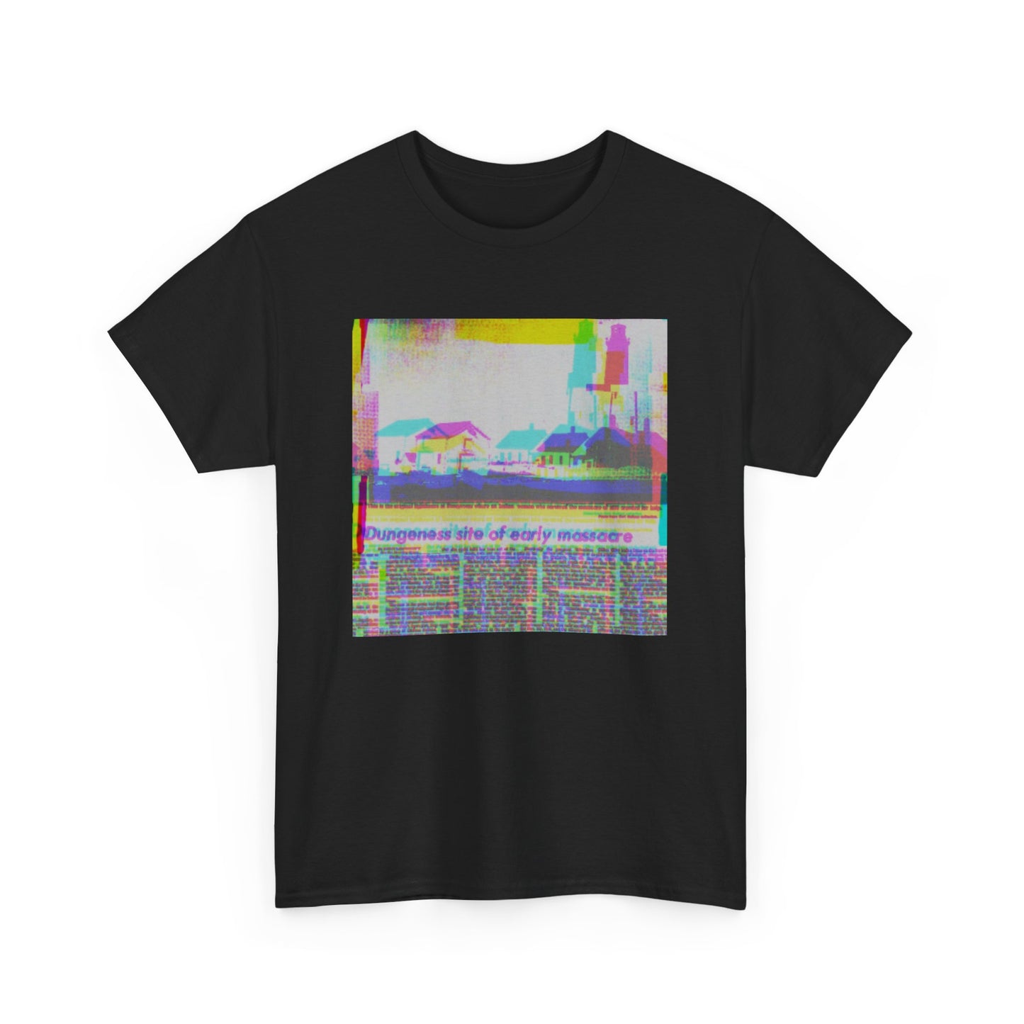 Distorted Newspaper Washington State T-Shirt
