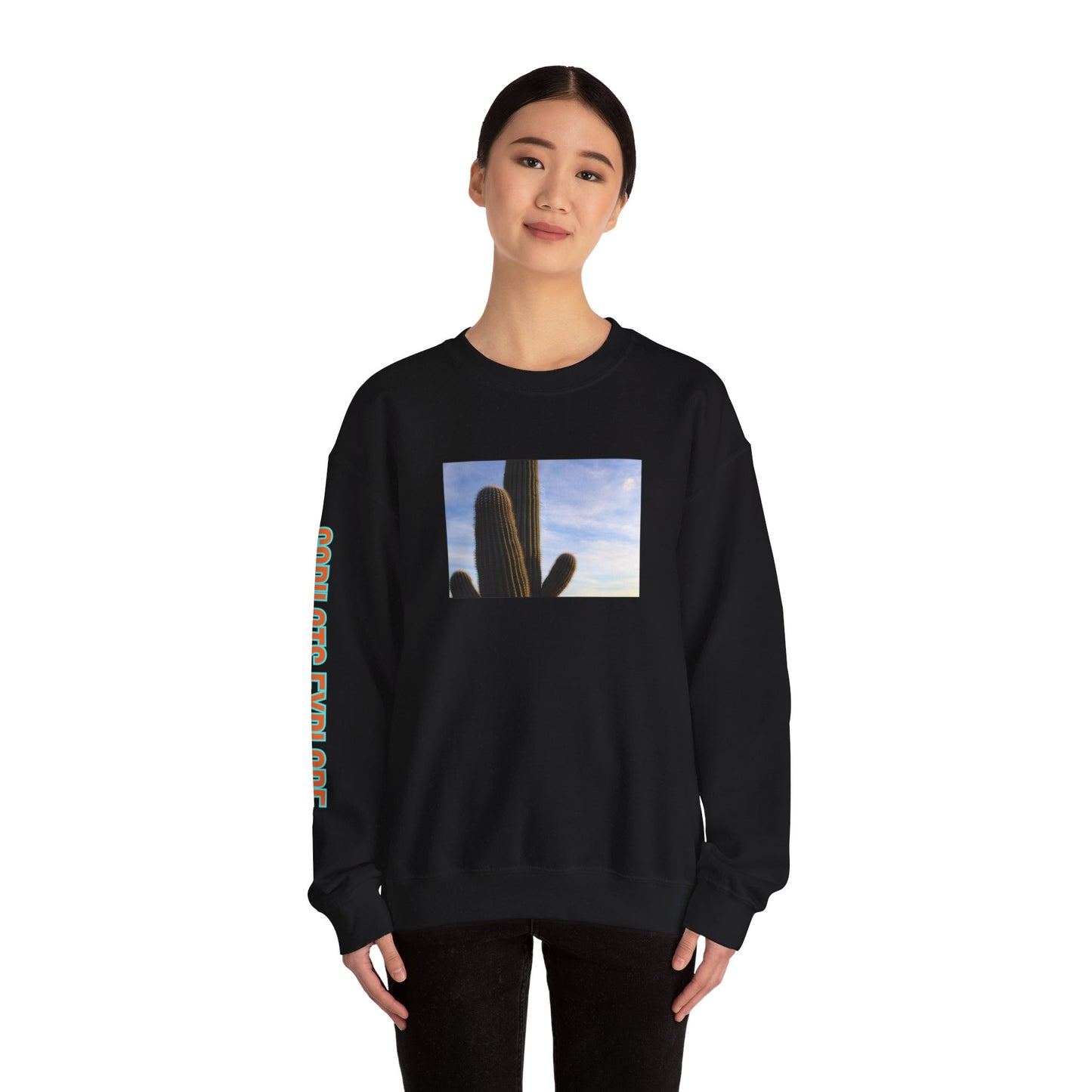 Copilots Explore Saguaro Cactus Crewneck Sweatshirt