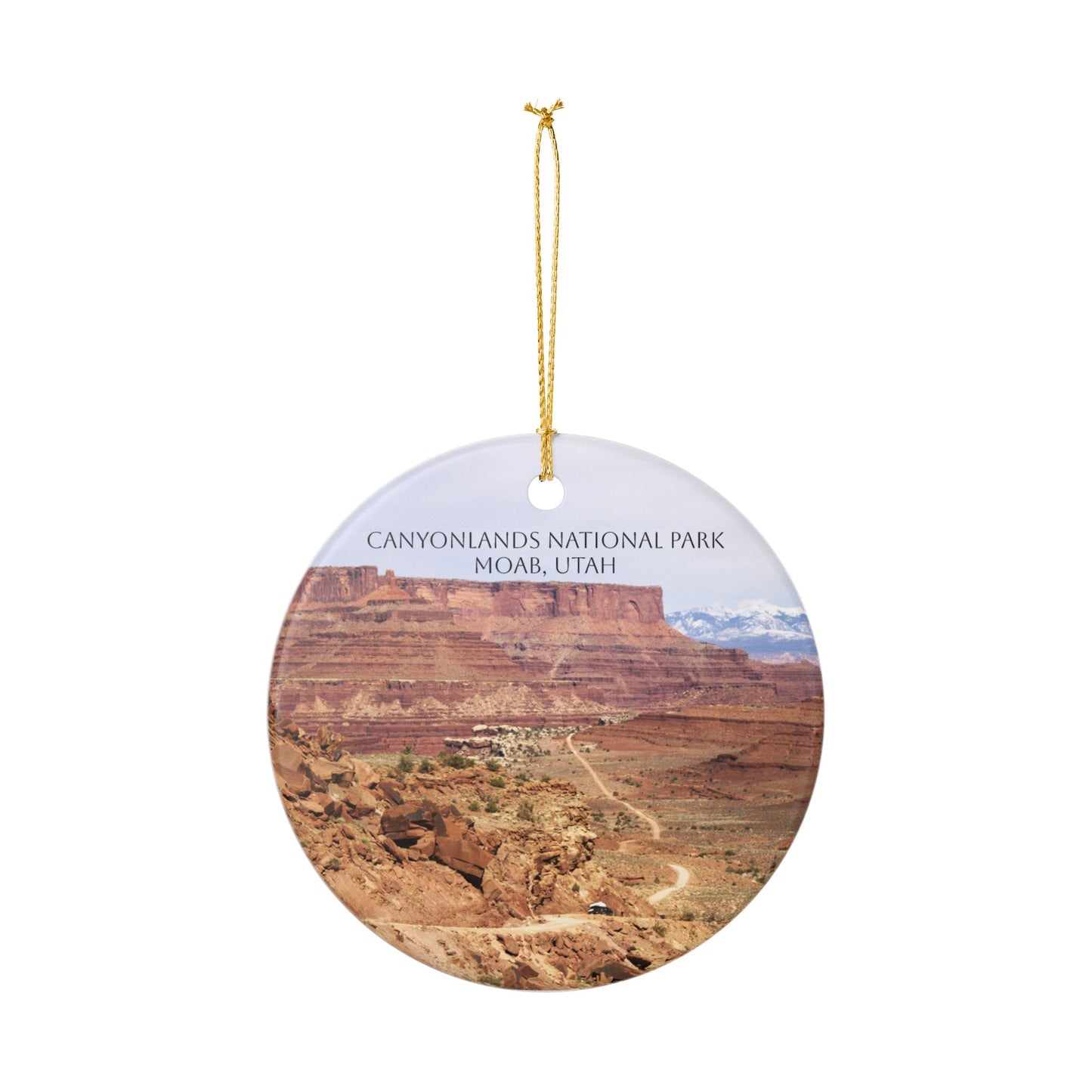 Canyonlands National Park Ceramic Ornament - Nature-inspired Holiday Decoration