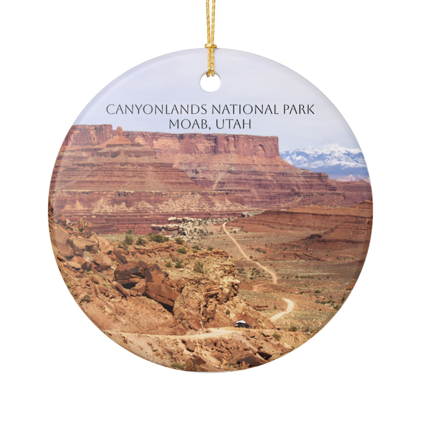 Canyonlands National Park Ceramic Ornament - Nature-inspired Holiday Decoration