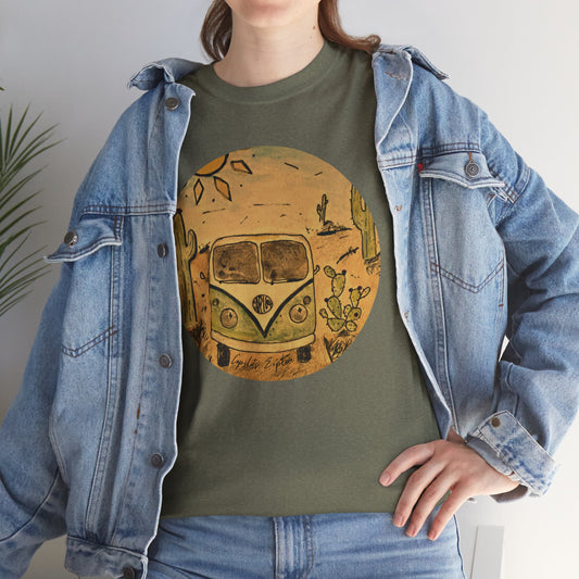 Vintage Volkswagen Bus T-Shirt - Classic Southwest Desert Adventure Design for VW Lovers
