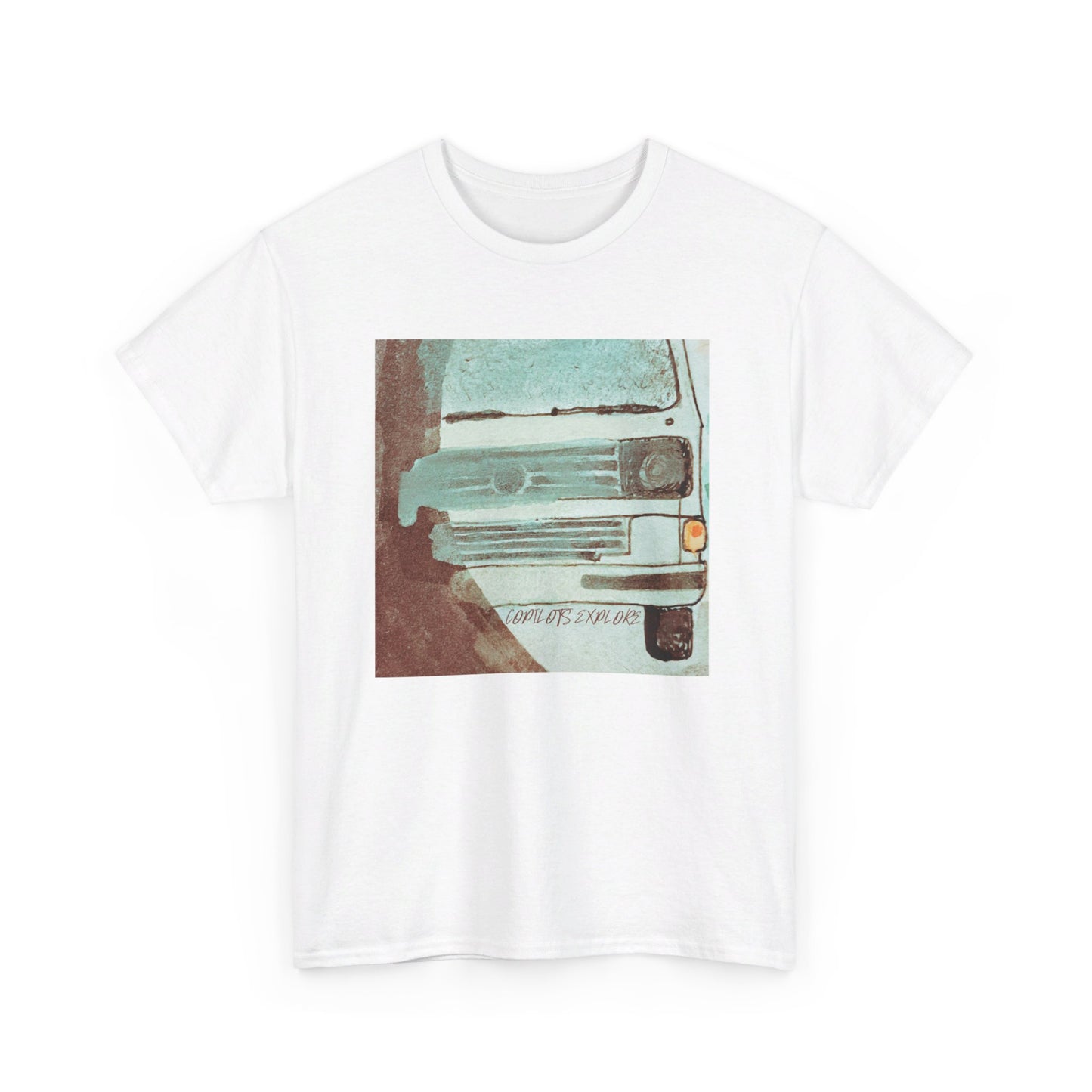 Edgy Natural Watercolor Volkswagen Vanagon Shirt